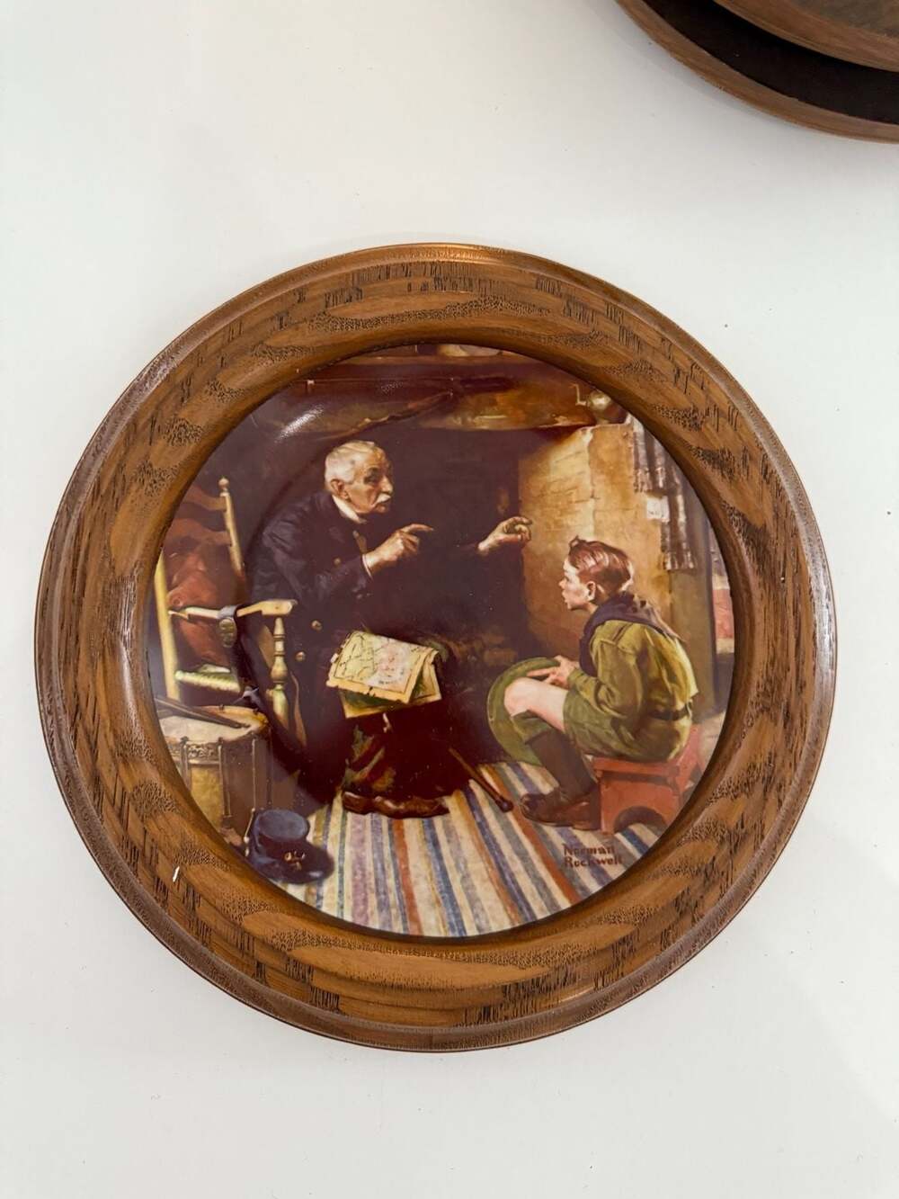 Edwin M. Knowles The Veteran Norman Rockwell Collector Plate